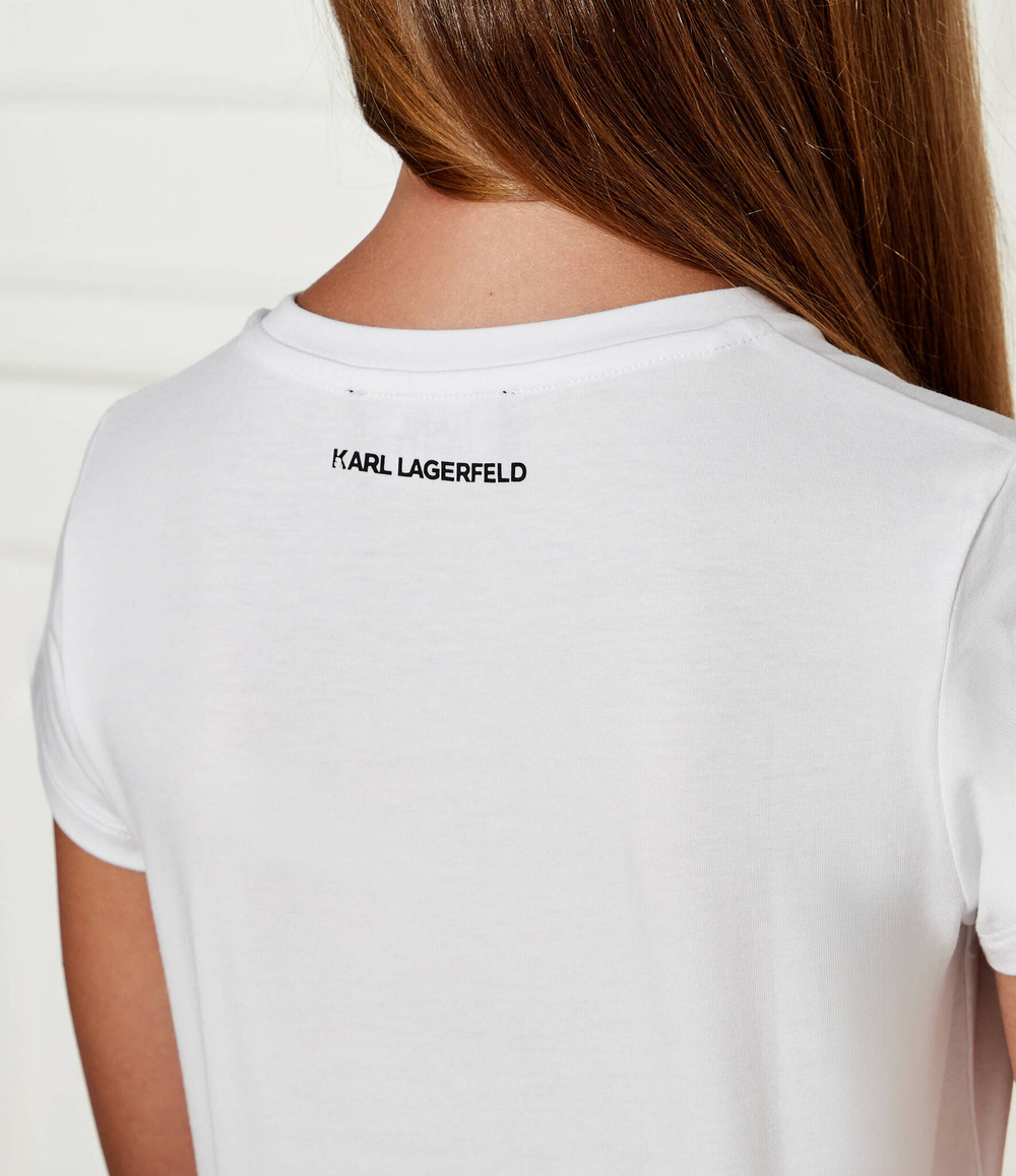 Футболка Karl Lagerfeld Kids - белый(Z30211)