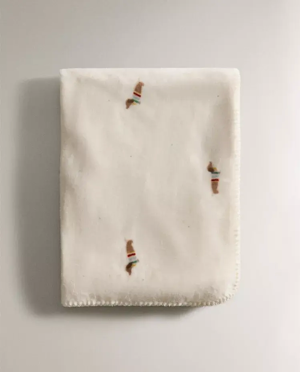 ZARA HOME ДЕТСКИЙ ФЛИСОВЫЙ ПЛЕД С ПРИНТОМ, РАЗНОЦВЕТНЫЙ