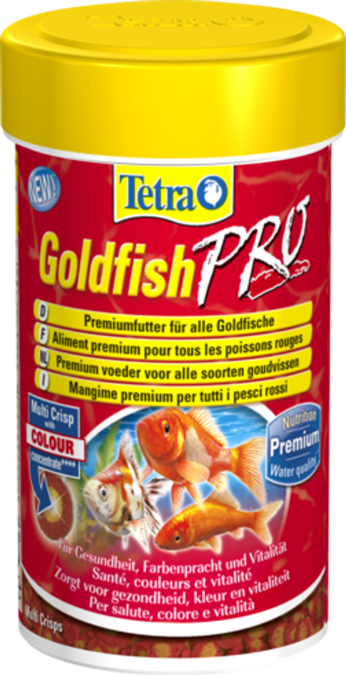 Корм для рыб TetraGoldfish Pro Crisps, корм для золотых рыбок в чипсах, 250мл.