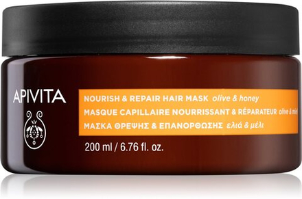 Apivita Holistic Hair Care Olive & Honey - питательная маска для волос /   200  ml  / GTIN 5201279073558