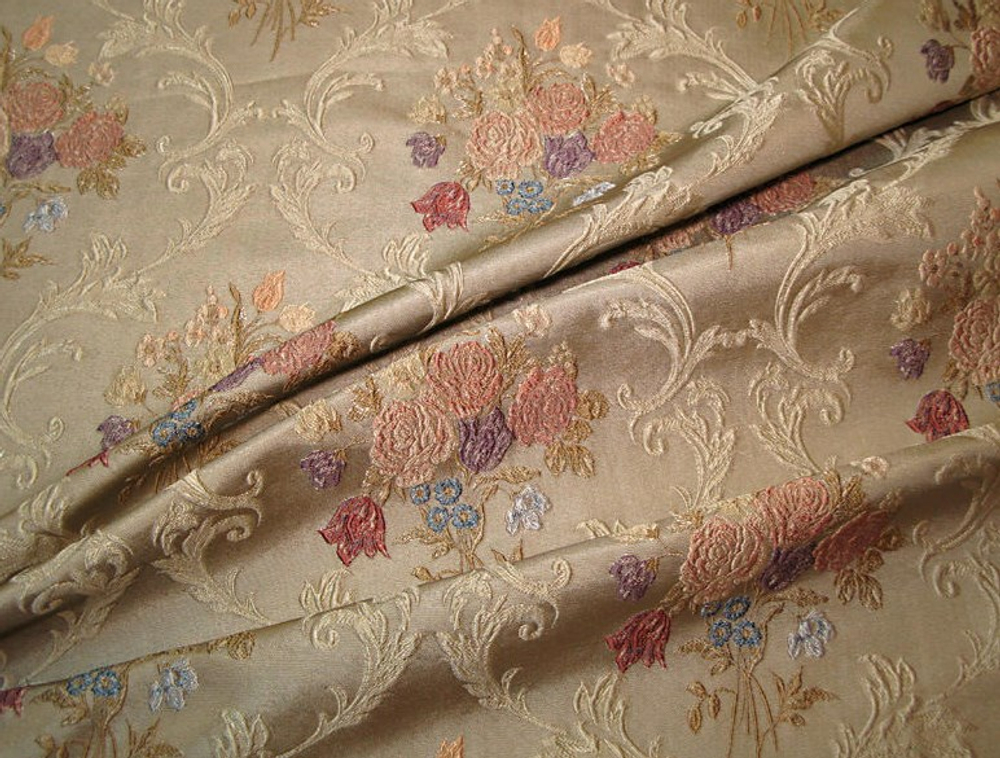 Жаккард Букет большой беж