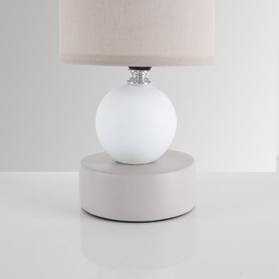 8180/1T MODERNI LN25 000 светло-серый, керамика/текстиль Настольная лампа E14 1*40W 220V LALANA