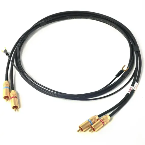 Кабель для тонарма угловой (TAC(Angled) - RCA) Van den Hul D - 501 Silver Hybrid. Длина 1 метр