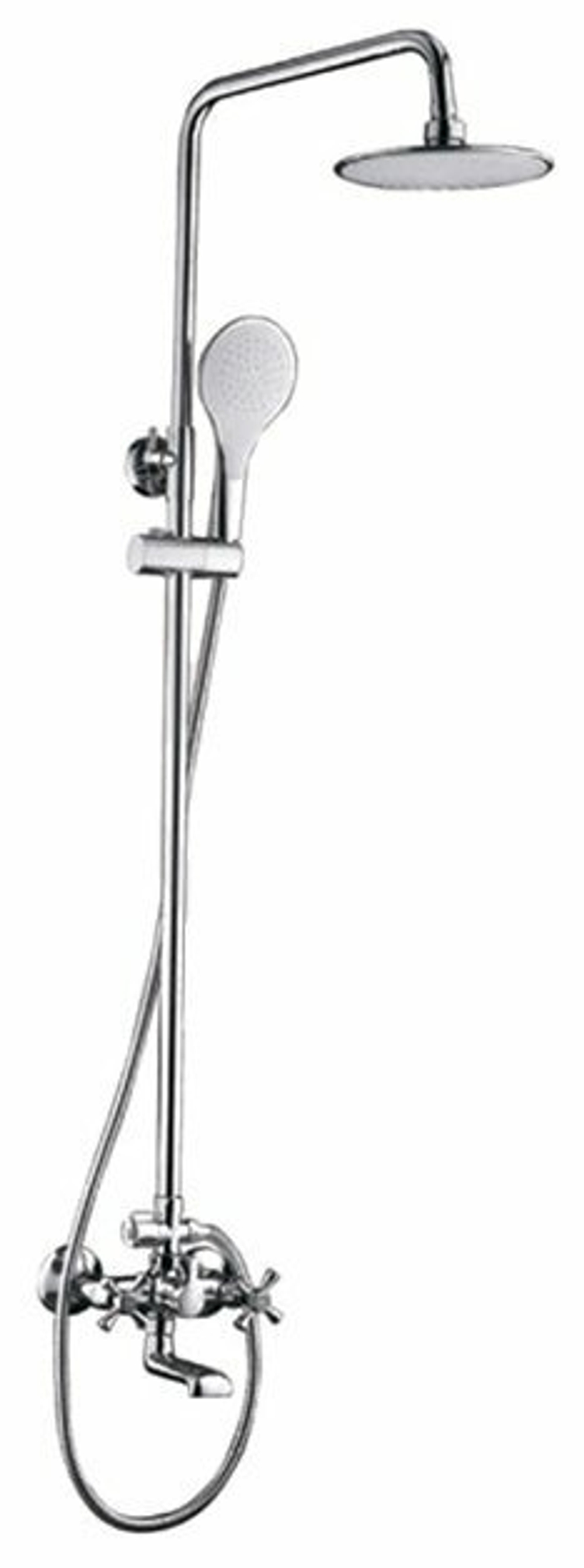 Смеситель FRUD R24732 душевая система, смеситель, хром, излив