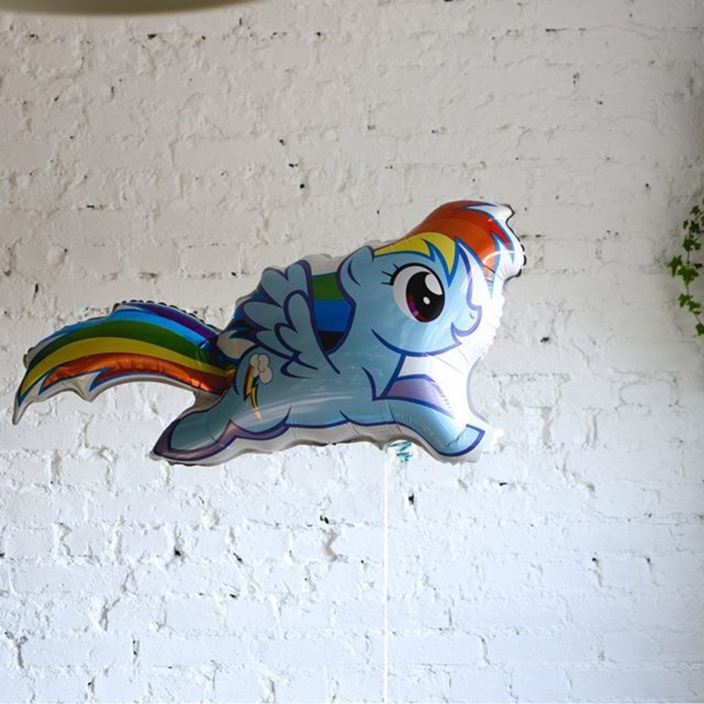 Шар (43''/109 см) Фигура, My Little Pony, Лошадка Радуга