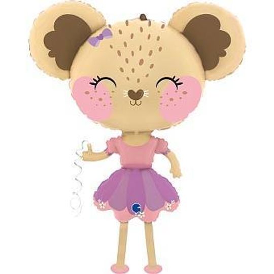 Шар 3D (36''/91 см) Ходячая Фигура, Мышка Балерина