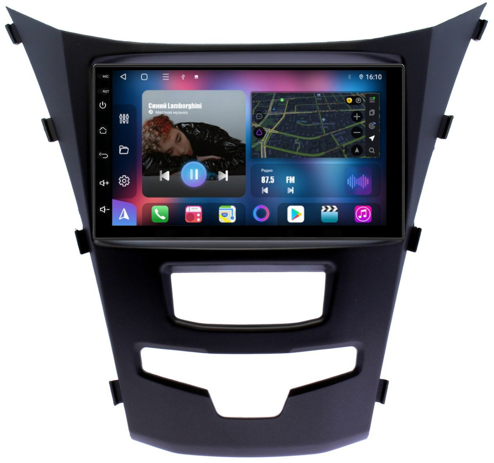 Магнитола для SsangYong Actyon II 2013-2021 - FarCar BM832-7006H7 дисплей 7" на Android 13, TS10, CarPlay, 4G SIM-слот, 4Гб/32Гб