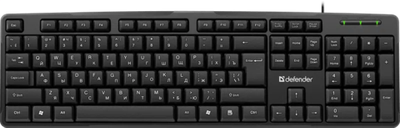 Клавиатура проводная Defender Next HB-440 (Черный), USB, ENG/RUS,стандарт, НОВИНКА!