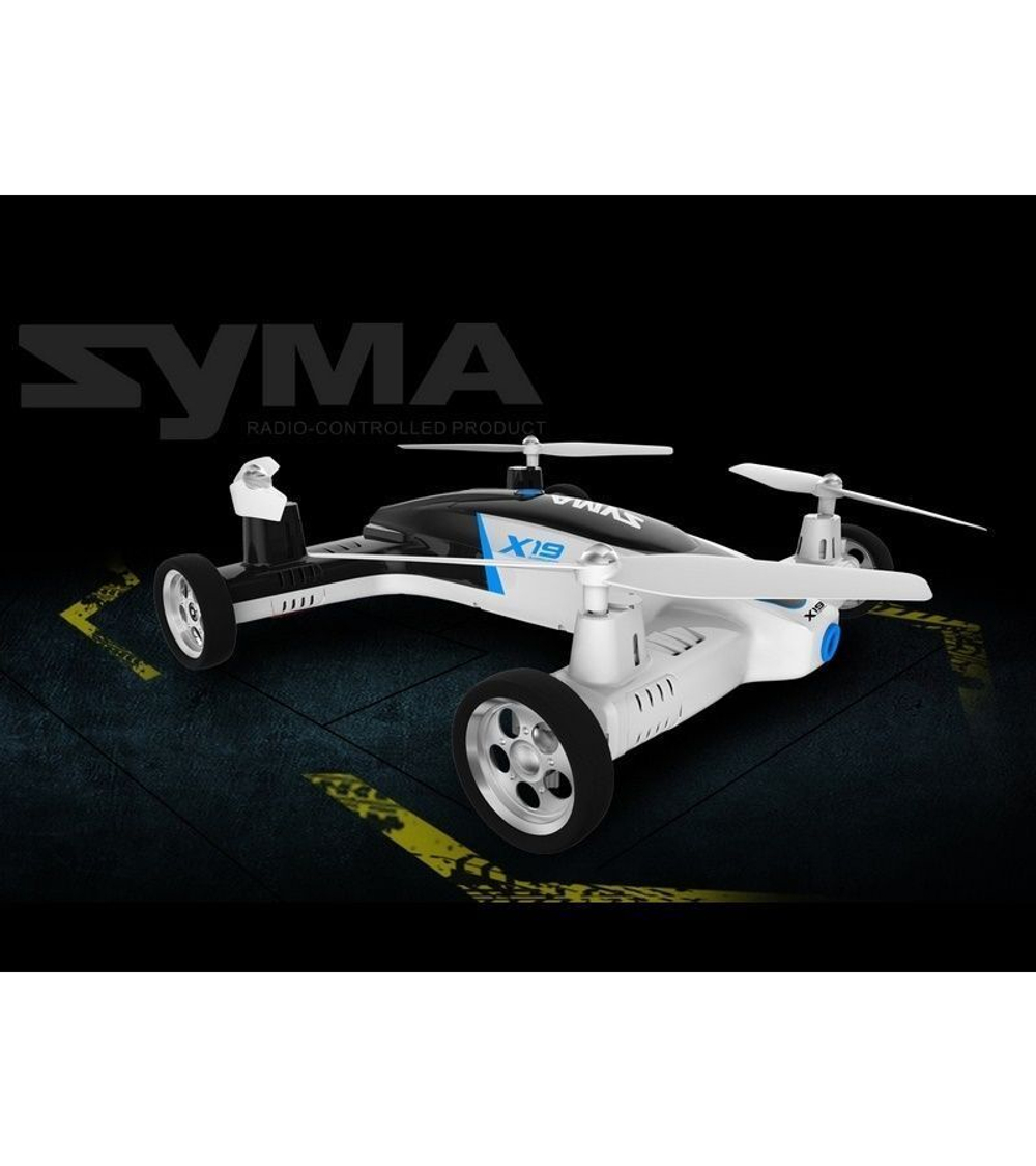 Р/У квадрокоптер Syma X19W Летающая машина с FPV трансляцией Wi-Fi 6-AXIS 2.4G RTF