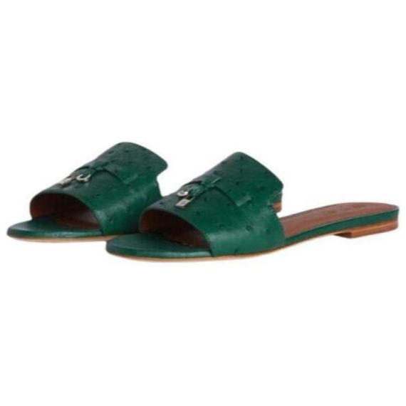Loro Piana Thong Sandal 'Green'