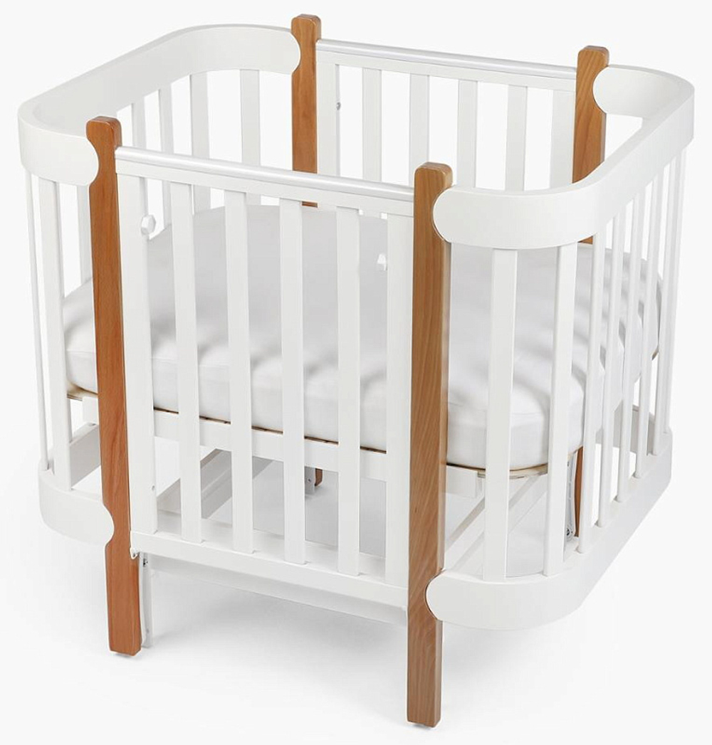 Детская кроватка-трансформер Happy baby Mommy lux Белый