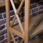 Стеллаж деревянный напольный Юск из массива сосны 6 полок