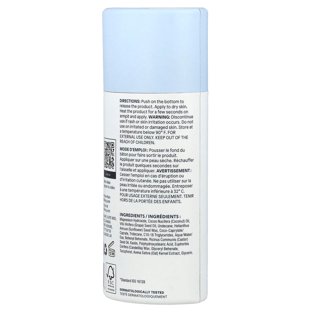 ATTITUDE, Oatmeal Sensitive Natural, дезодорант, без запаха, 85 г (3 унции)