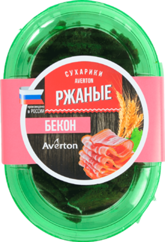 Сухарики Ржаные Бекон 100 гр  (40)