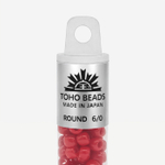 Японский бисер TOHO Round 6/0 (№45), непрозрачный глянцевый