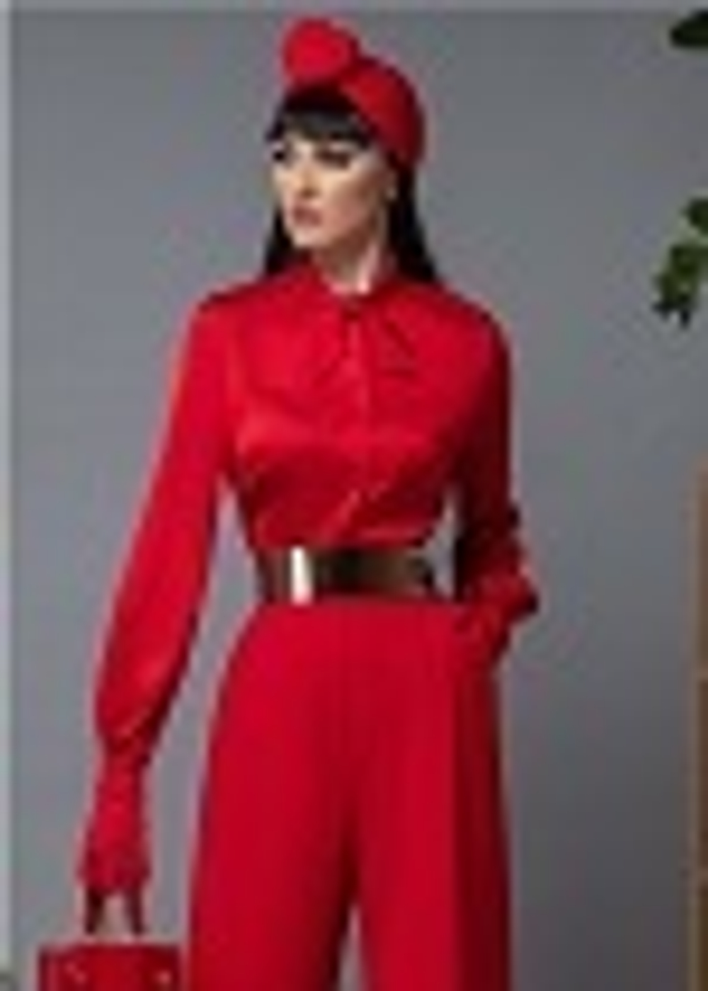 02-03-23 FW Блузка из Армани-шёлка красная