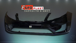 Передний бампер для Kia Rio 3 2011-2015 черный MZH - PHANTOM BLACK