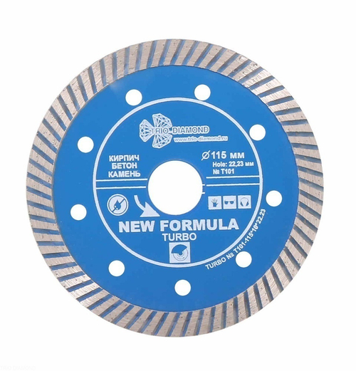 Диск алмазный отрезной 115*22,23 Турбо T101