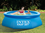 Надувной бассейн 244х61 см Intex 28106, круглый семейный бассейн Easy Set 2419 л