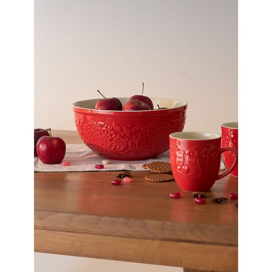 Миска для смешивания birds of paradise, 4,2 л, красная