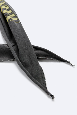 ZARA ПЛАТОК NIRVANA © С ЭФФЕКТОМ ПОТЕРТОСТИ, АНТРАУИТОВО-СЕРЫЙ