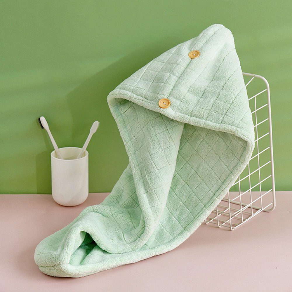 Однотонное полотенце для волос