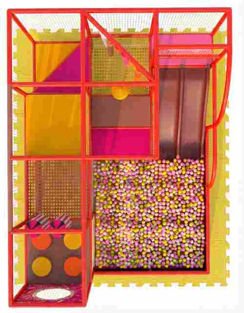 Детский уличный игровой лабиринт с крышей «Ваниль» 4,92×3,69×3,5 м