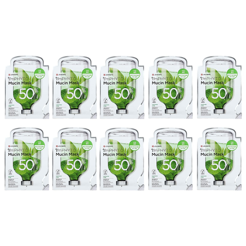Leaders, I'mPhyto Mucin Beauty Mask, 10 листовых масок, 25 мл (0,84 жидк. унц.)