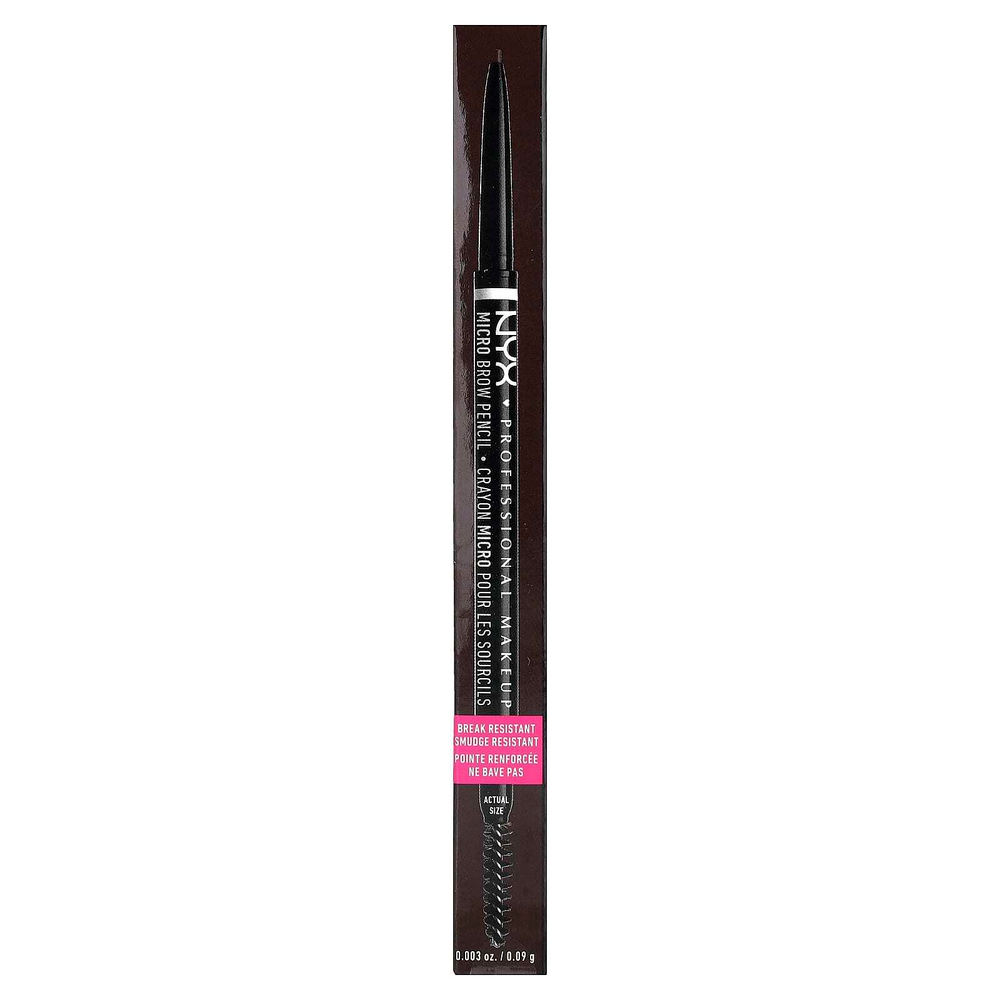 NYX Professional Makeup, Micro Brow Pencil, 06 брюнетка, 0,09 г (0,003 унции)