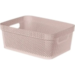 Корзина для хранения Keeplex Ajur с ручками 11л 36,5х14,1см бежевый топаз