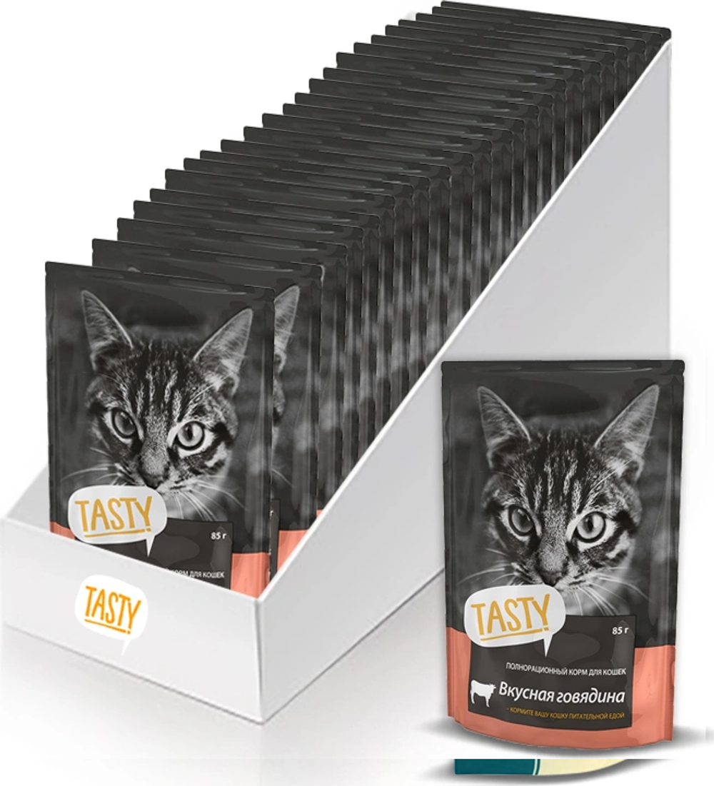 Влажный корм Tasty  для взрослых кошек