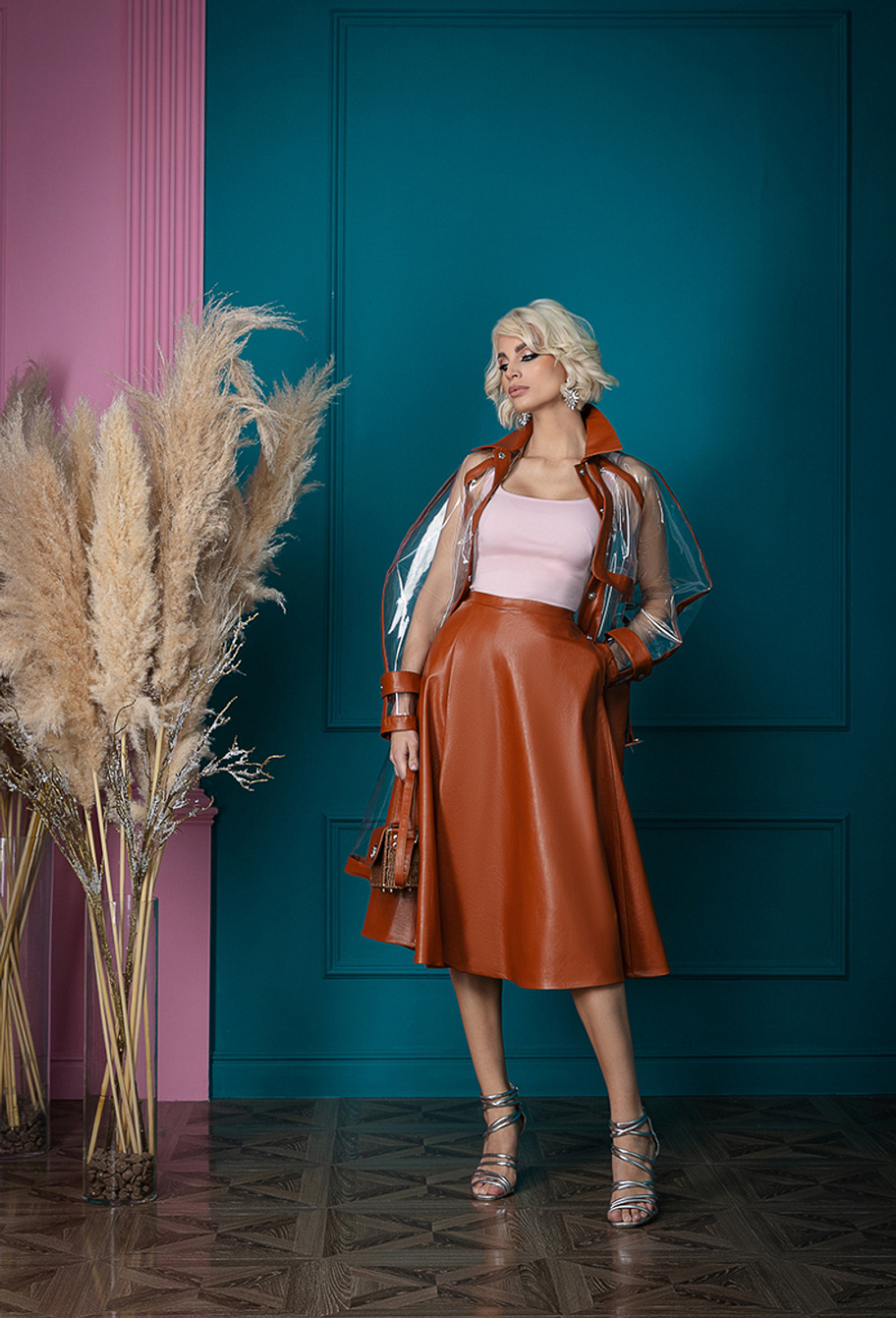 Юбка из экокожи 02-01-24 FW