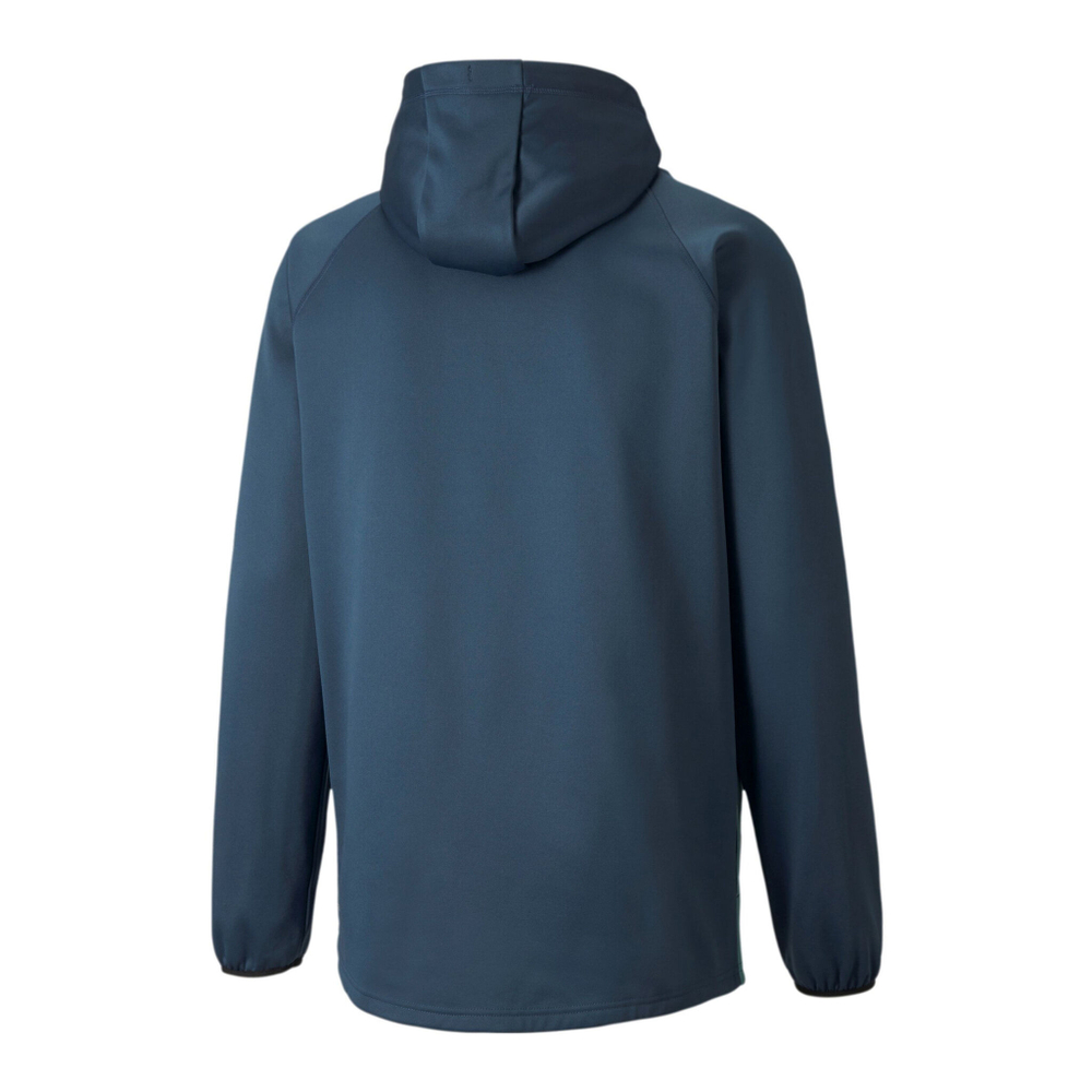 Мужская кофта теннисная Puma Fade PWR Hoody Men - Dark Blue, Petrol