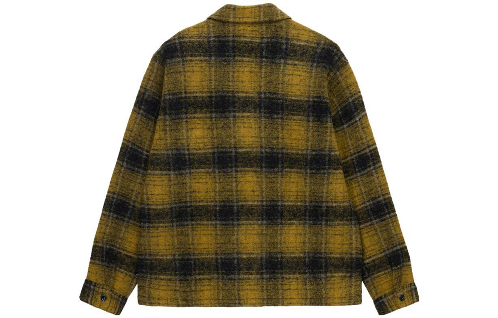 Куртки Stussy FW23 WOOL PLAID ZIP SHIRT, 1110297