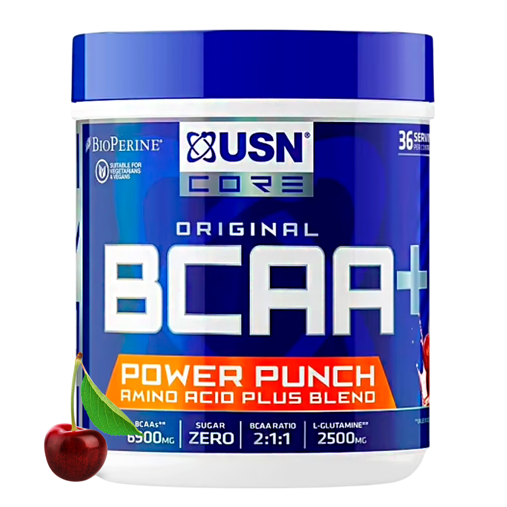 USN BCAA + Power Punch 400 г , БСАА Аминокислоты