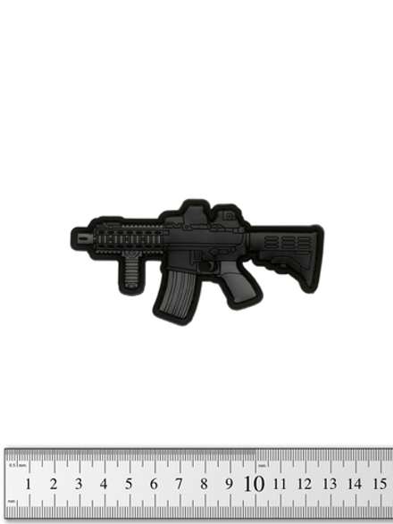 Шеврон M4 CQB Short PVC. Чёрный