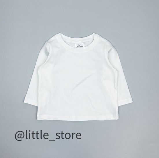 Лонгслив хлопковый "New One" Молочный