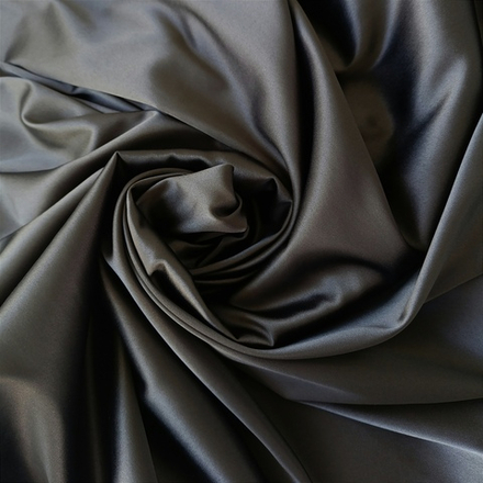 Атлас-стрейч, черный