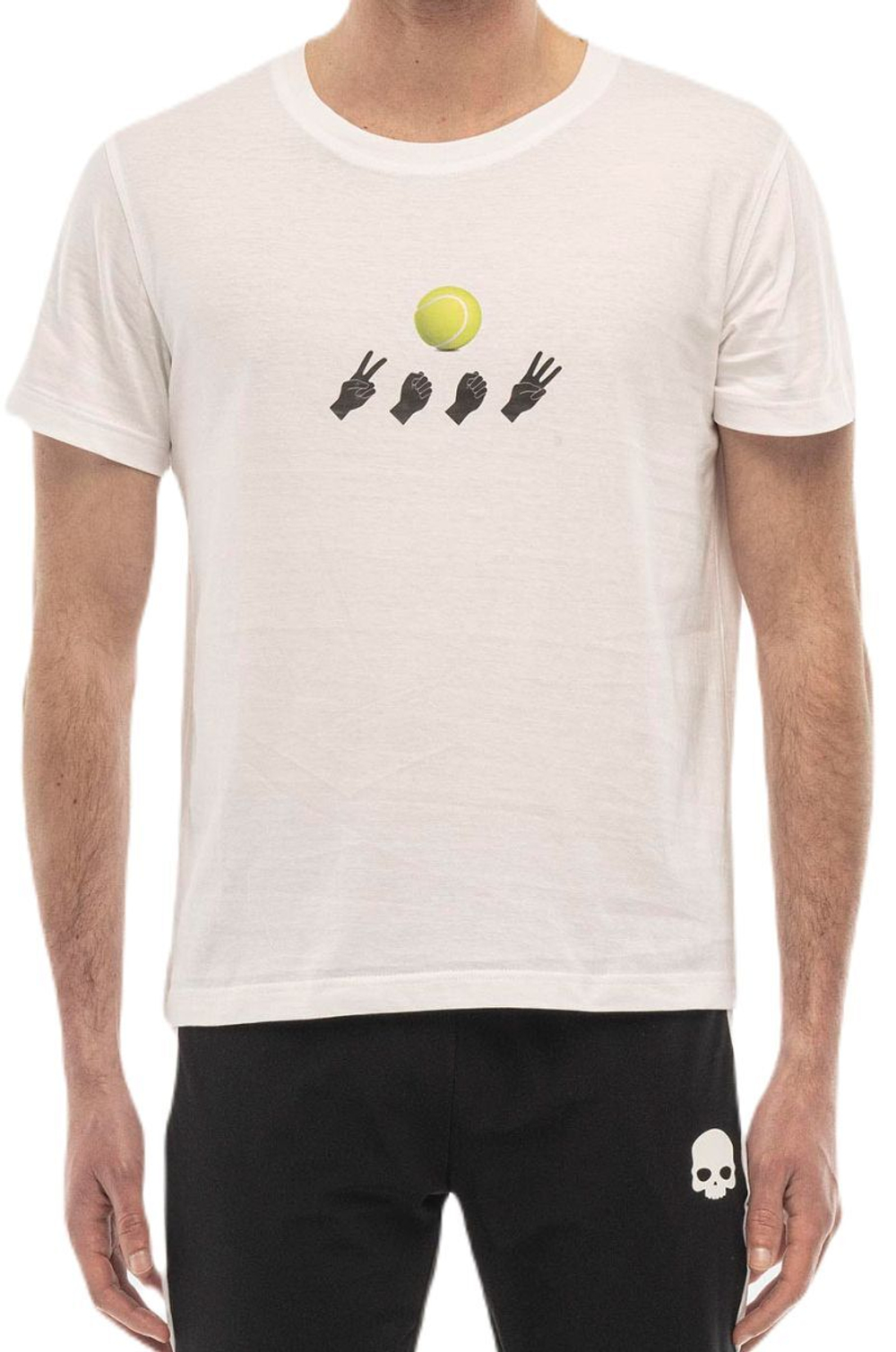 Мужская теннисная футболка Hydrogen 2003 Tennis Ball - белый