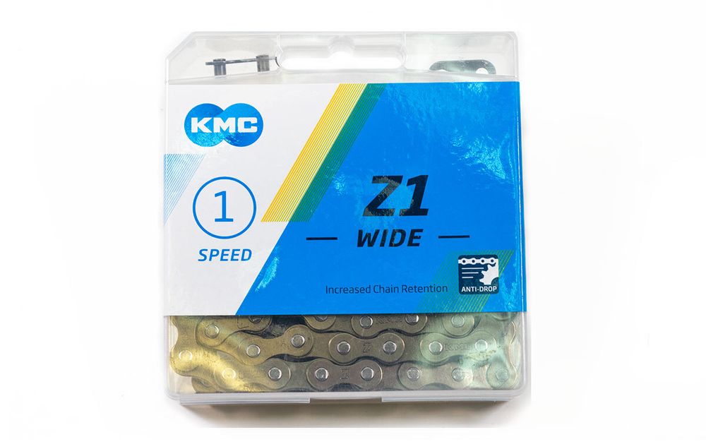 Цепь KMC Z-1W (1-ск.), повыш. прочность, к-во звеньев 112, пин 8.6 мм (Z-510)