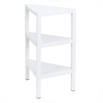 Этажерка угловая nature 3 полки 330х330х725 мм (белый)