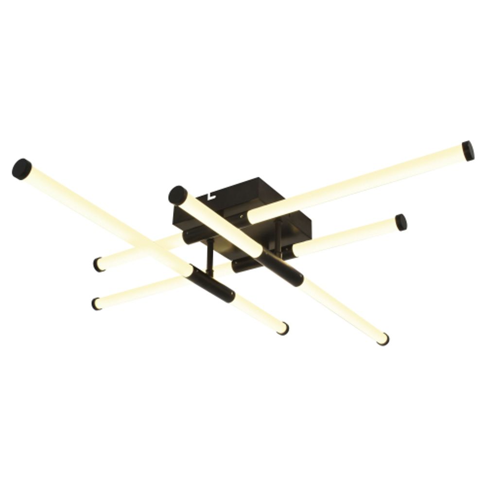 Светильник потолочный светодиодный ЭРА Модерн Fliss CLL-1-72-RC BK с ду 72W 3000-6000K черный | Светильники SPB-6 с ДУ