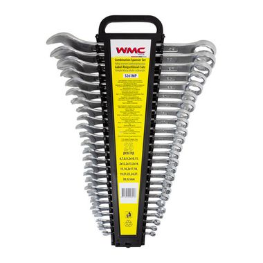 Набор ключей комбинированных 25пр. (6-19, 21, 22, 24, 27, 30, 32мм),в пластиковом держателе WMC TOOLS WMC-5261MP