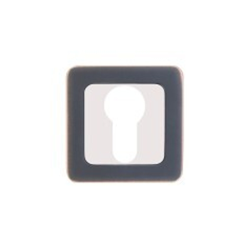 Накладка для цилиндр./механизма АЛЛЮР АРТ ЕТ-S1 ORB/СР (4252) темная медь/хром  / 11453