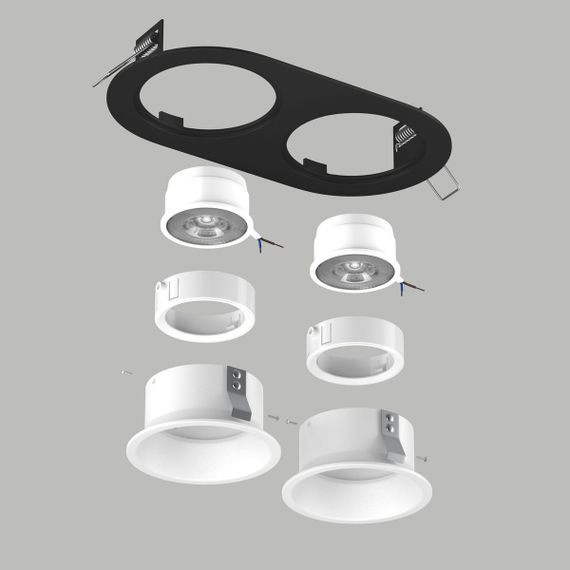 Комплект со светильником Lightstar Domino Round (214657+214606+214606+214006+214006) D6570606WMOD