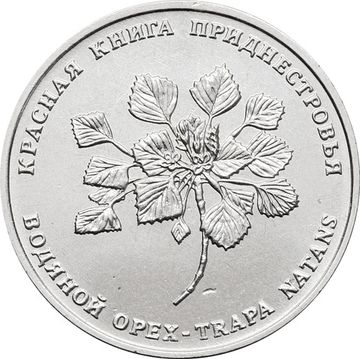 1 рубль 2019 Приднестровье «Водяной орех (чилим)»