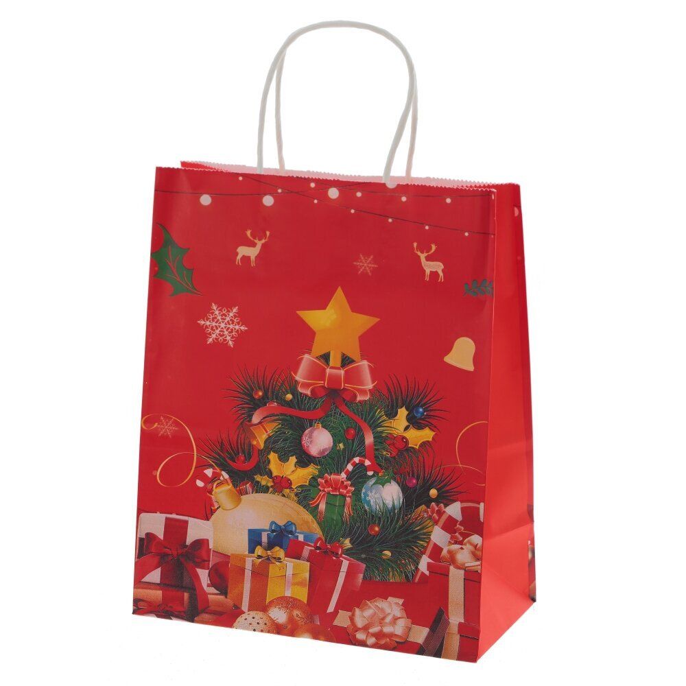 GAEM Пакет подарочный (бумага 120г/м2, блок микс 12шт), L16 W8 H22 см, 4в.