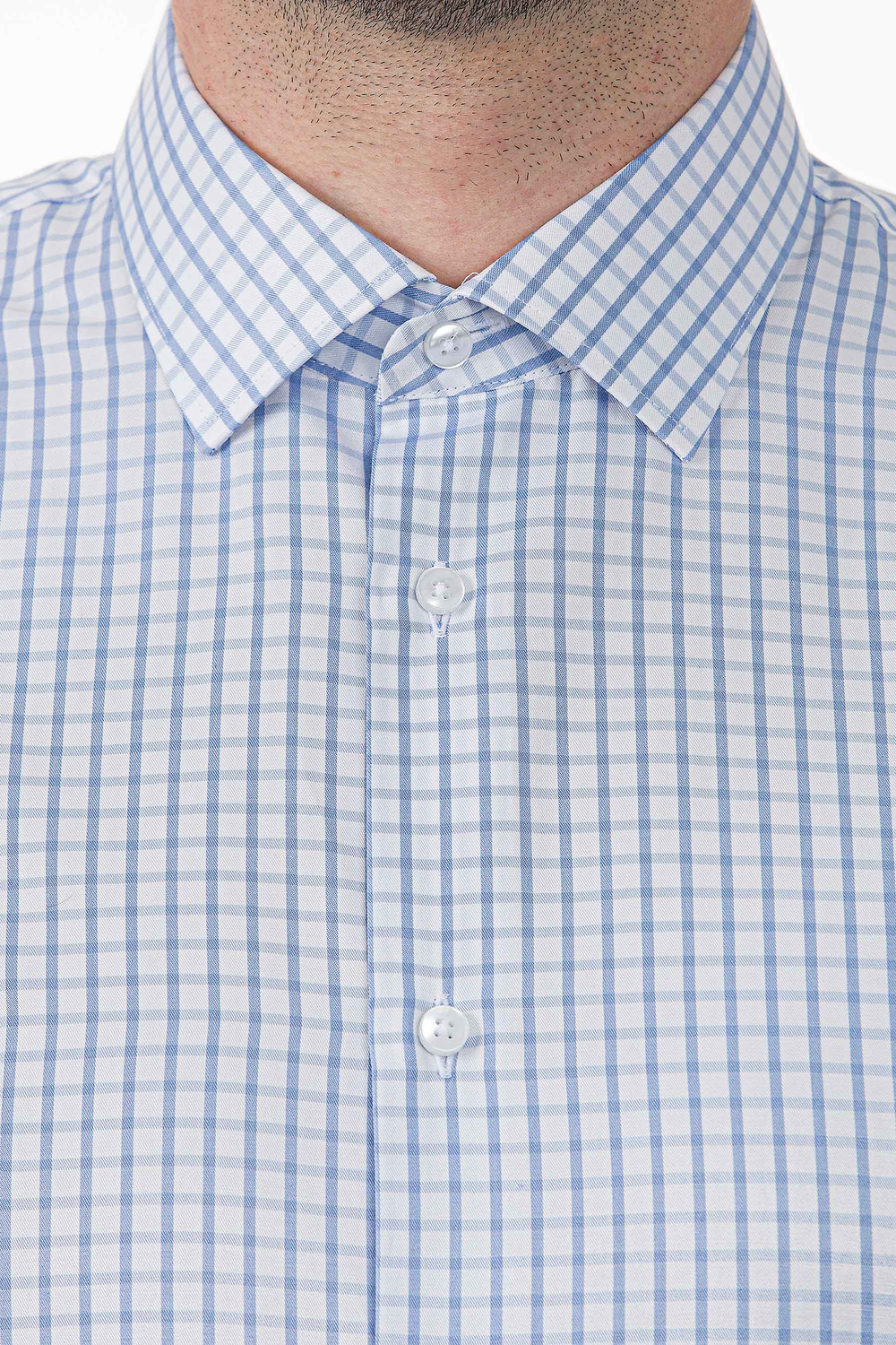 Сорочка мужская VESTER короткий рукав, прямой и приталенный силуэт 86014 02