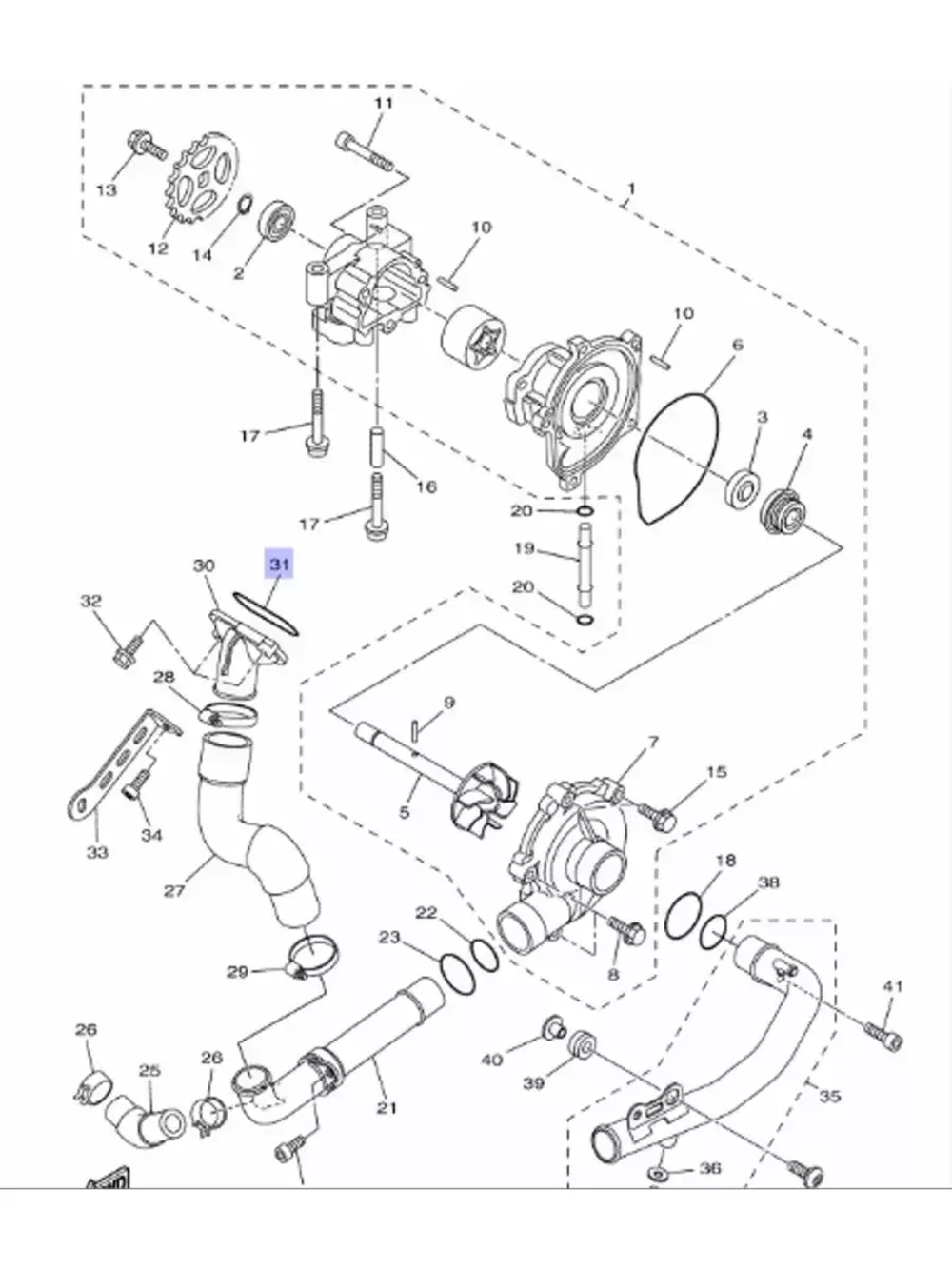 Уплотнительное кольцо для мототехники Yamaha