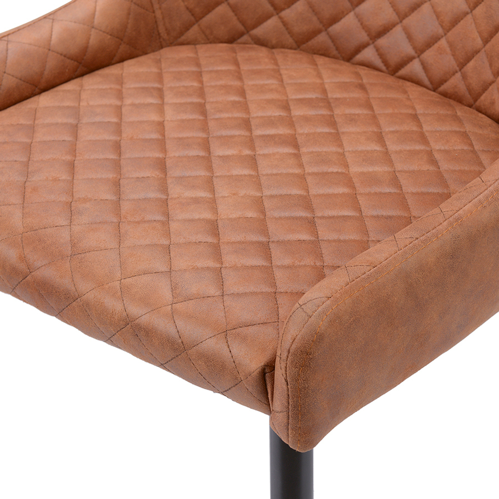 Стул Bergenson Bjorn Calvin экокожа светло-коричневый